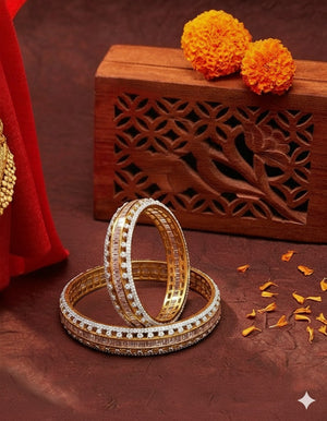 La DiaMantés: Top Gold &amp; Diamond Bangles for Weddings and Festivals