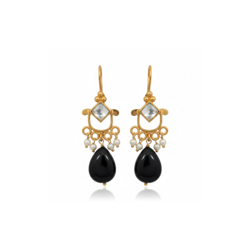 La Diamantes | Midnight Noor Earrings
