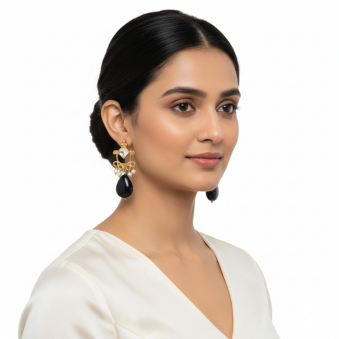 La Diamantes | Midnight Noor Earrings