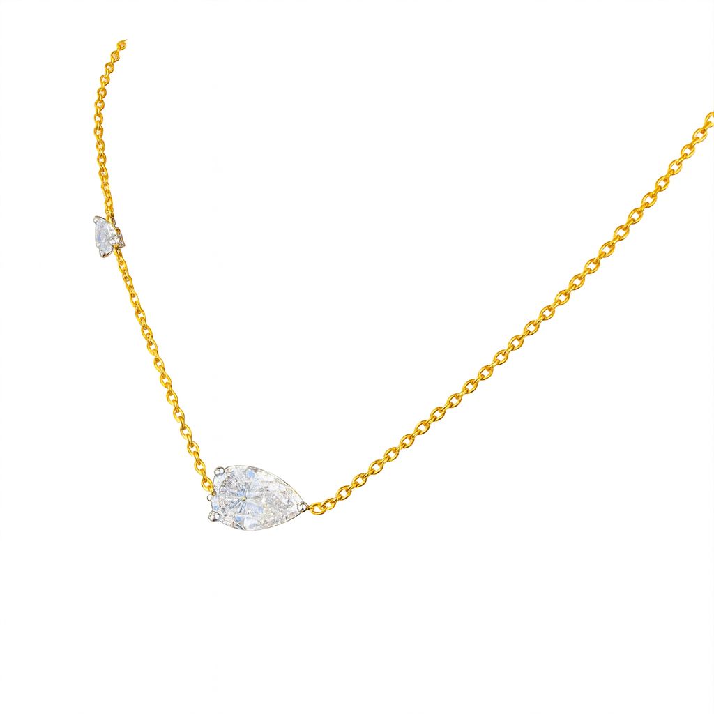 La DiaMantés  | Gilded Dew Diamond Pendant