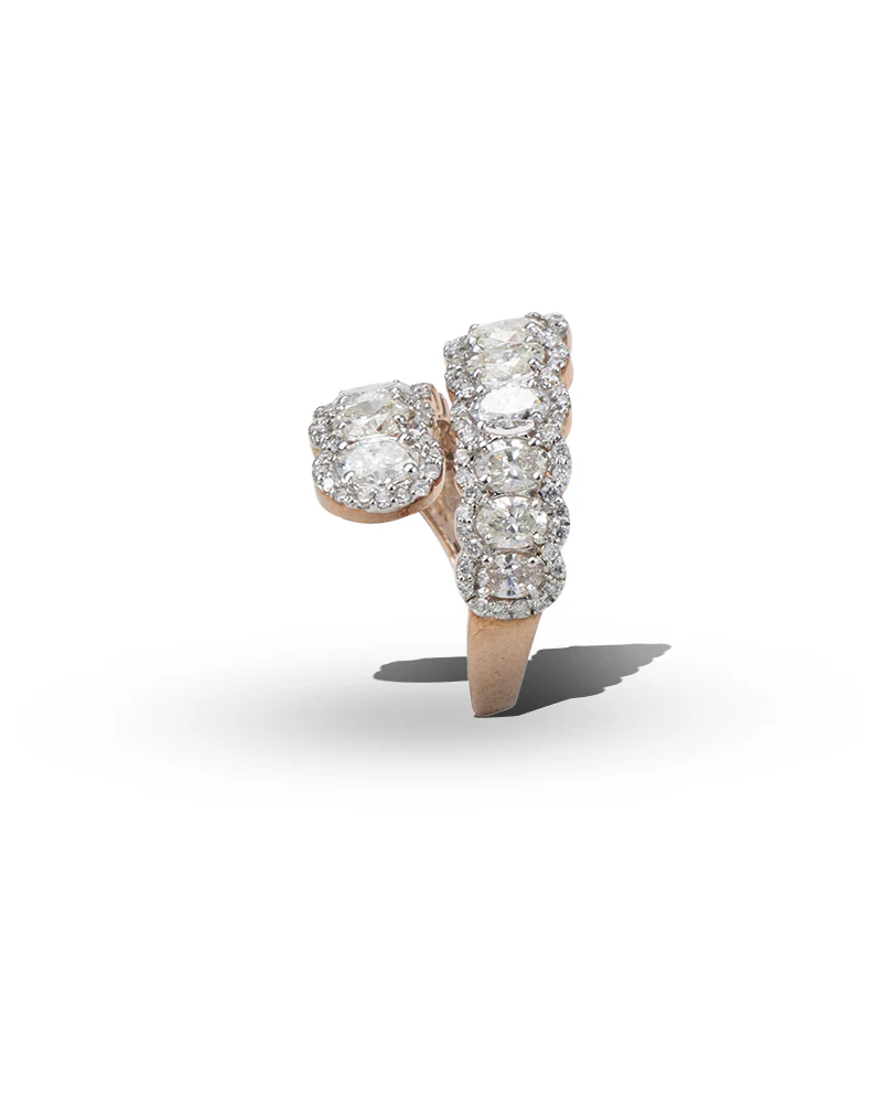 Diamond Cascade Ring La DiaMantés | Diamond Cascade Ring