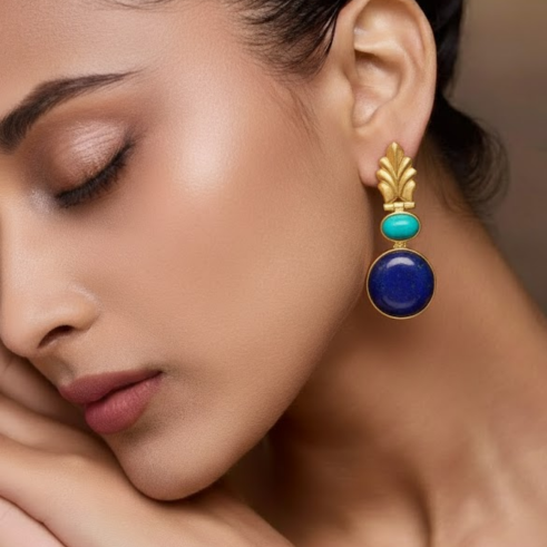 La Diamantes | Celestial Duo Regal Drop Earrings