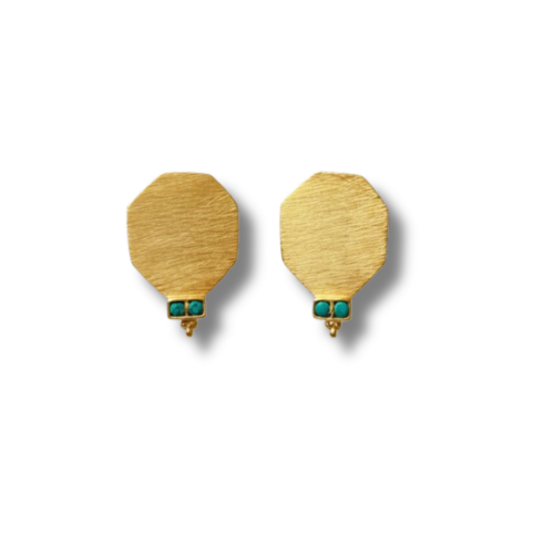 La Diamantes | Turquoise Ember Studs