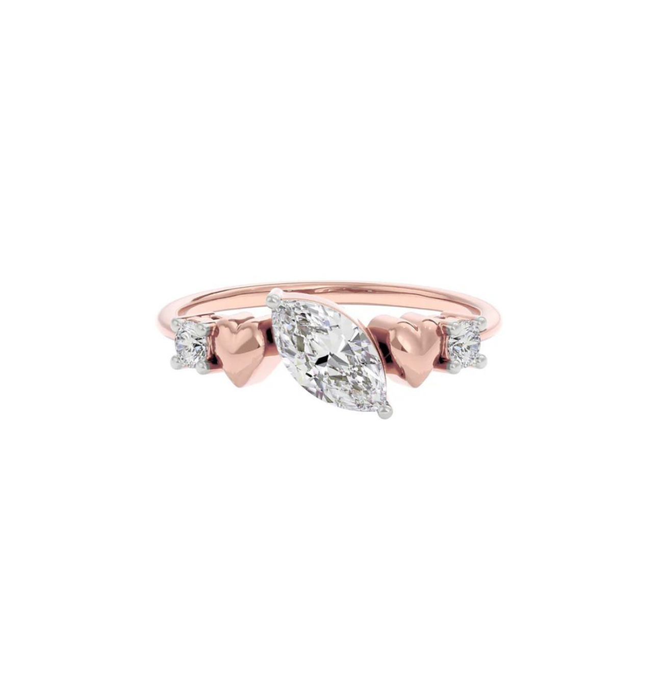 La DiaMantés | Eternal Love Marquise Diamond Heart Ring