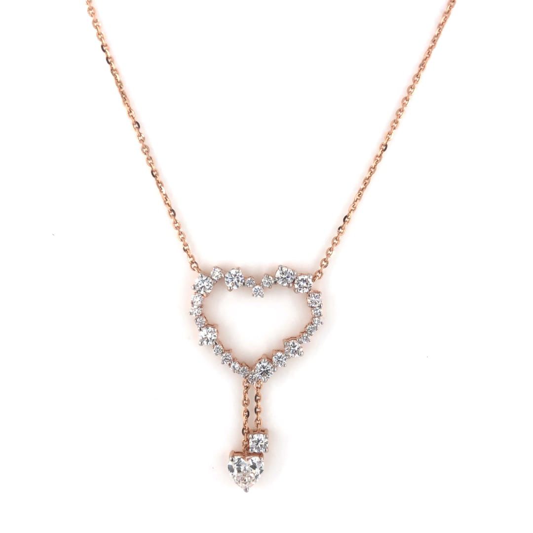 La DiaMantés | Diamond Heartfall Pendant