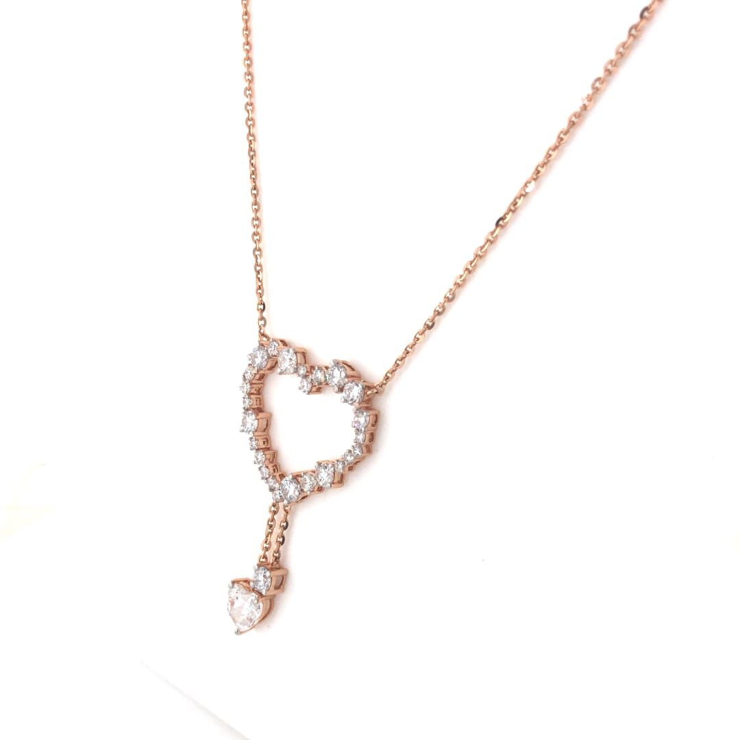 La DiaMantés | Diamond Heartfall Pendant