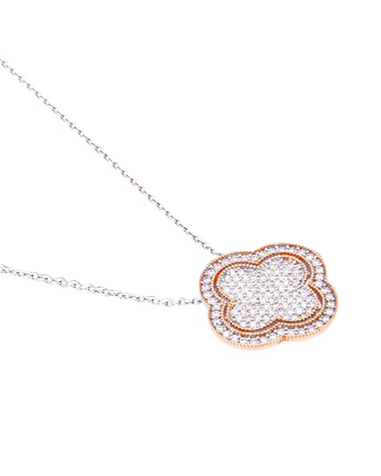 La DiaMantés | Clover Bloom Diamond Pendant