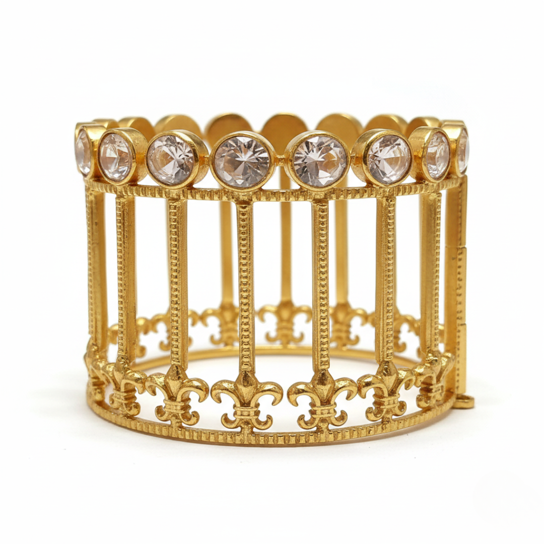 La Diamantes | Imperial Column Zircon Silver Cuff