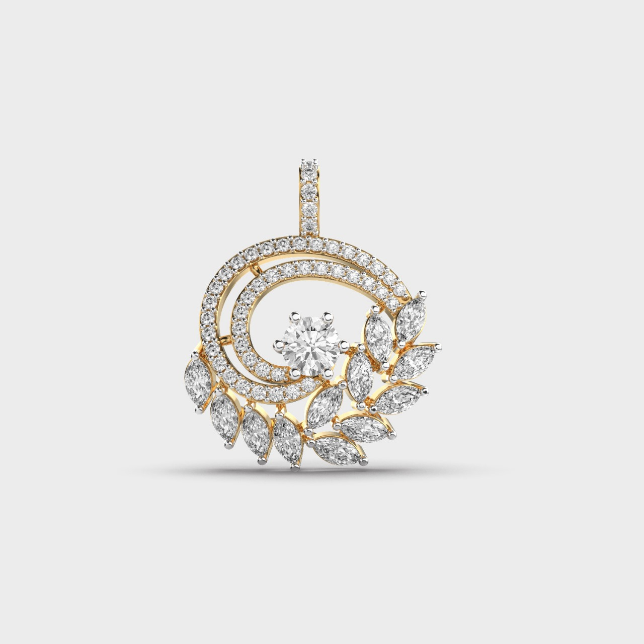 La DiaMantés  | Celestial Bloom Diamond Pendant